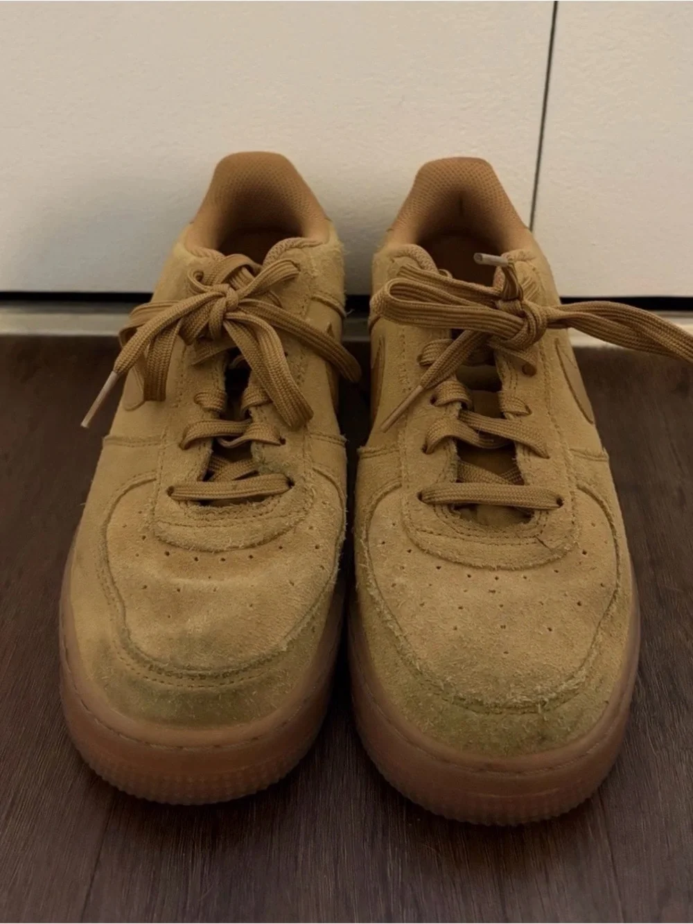 Nike Men's Low-Top Suede Sneakers in Wheat